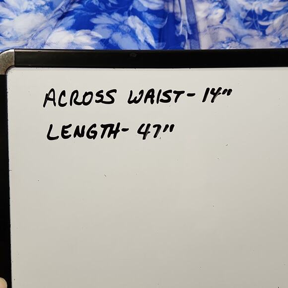 Windsor Womens Blue Floral Maxi Skirt Size SM Mesh Fairycore Coquette Formal - Picture 10 of 10